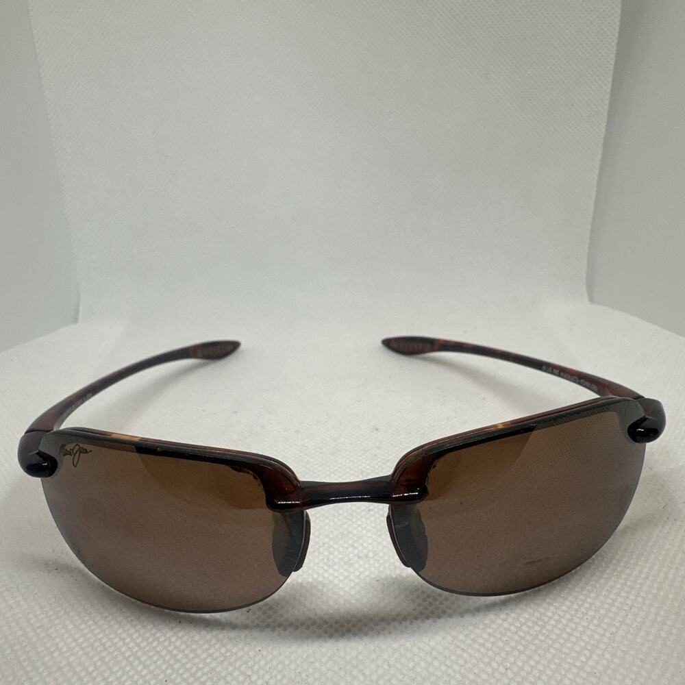 Maui Jim Sandy Beach MJ-408-10 Polarized Sunglasses Tortoise Brown Lens W/ Case